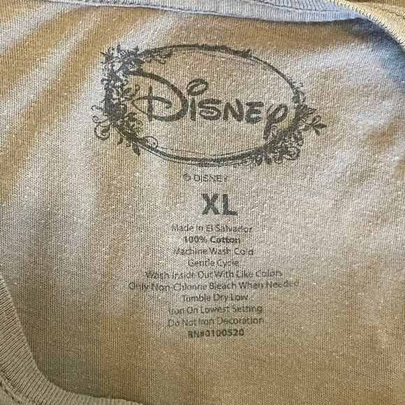 Disney XL short sleeve t-shirt Peter Pan gray Wendy moon casual graphic spellout - Picture 4 of 7